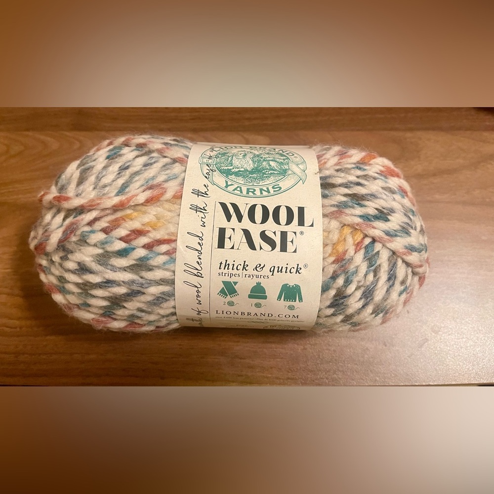 3x Skeins of Lion Brand Wool-Ease Thick & Quick Yarn in ‘Hudson Bay’ Colour